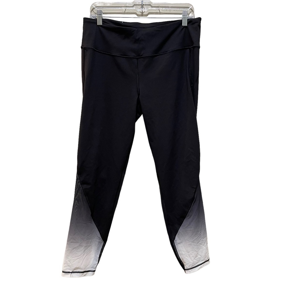 Victoria Sport Ombre Mesh Athletic Leggings Black Grey Women’s Size XL